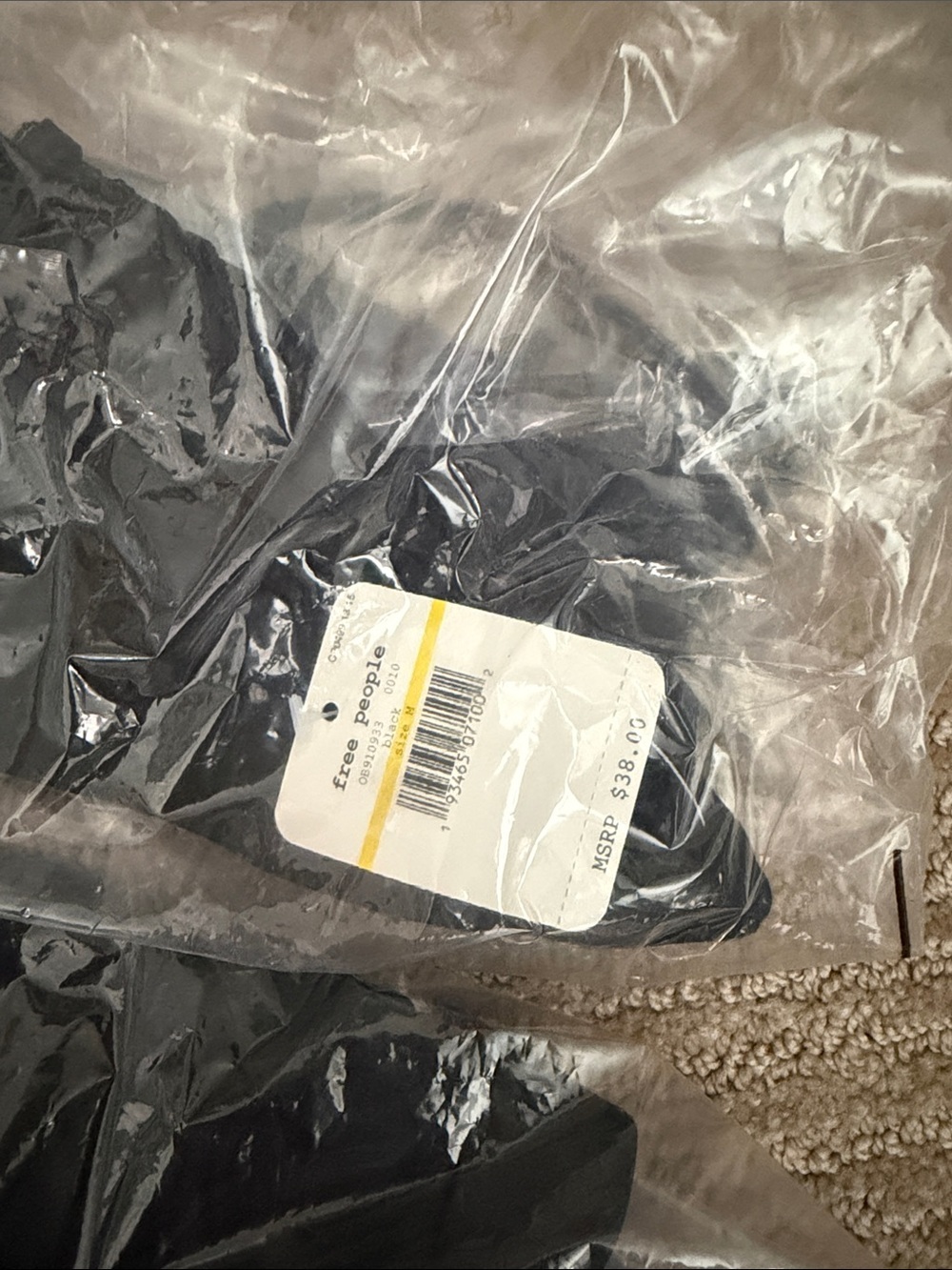 FREE PEOPLE NWT - Lace Trim Black Satin Cami Top - Women - Picture 6 of 7